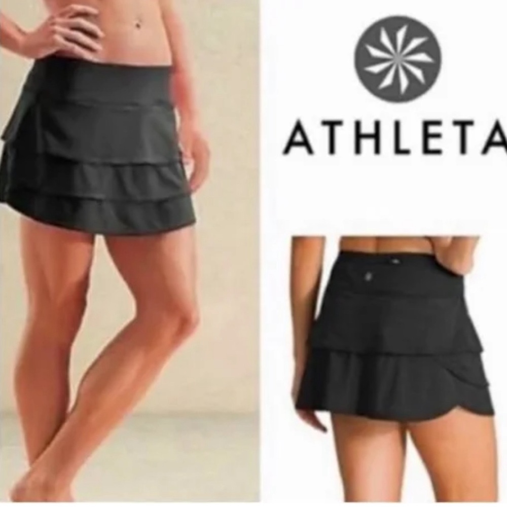 White Athleta Tennis Skirt